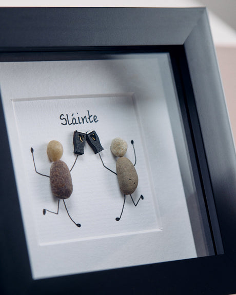 Framed Pebble Art - Slainte by Simple Mourne
