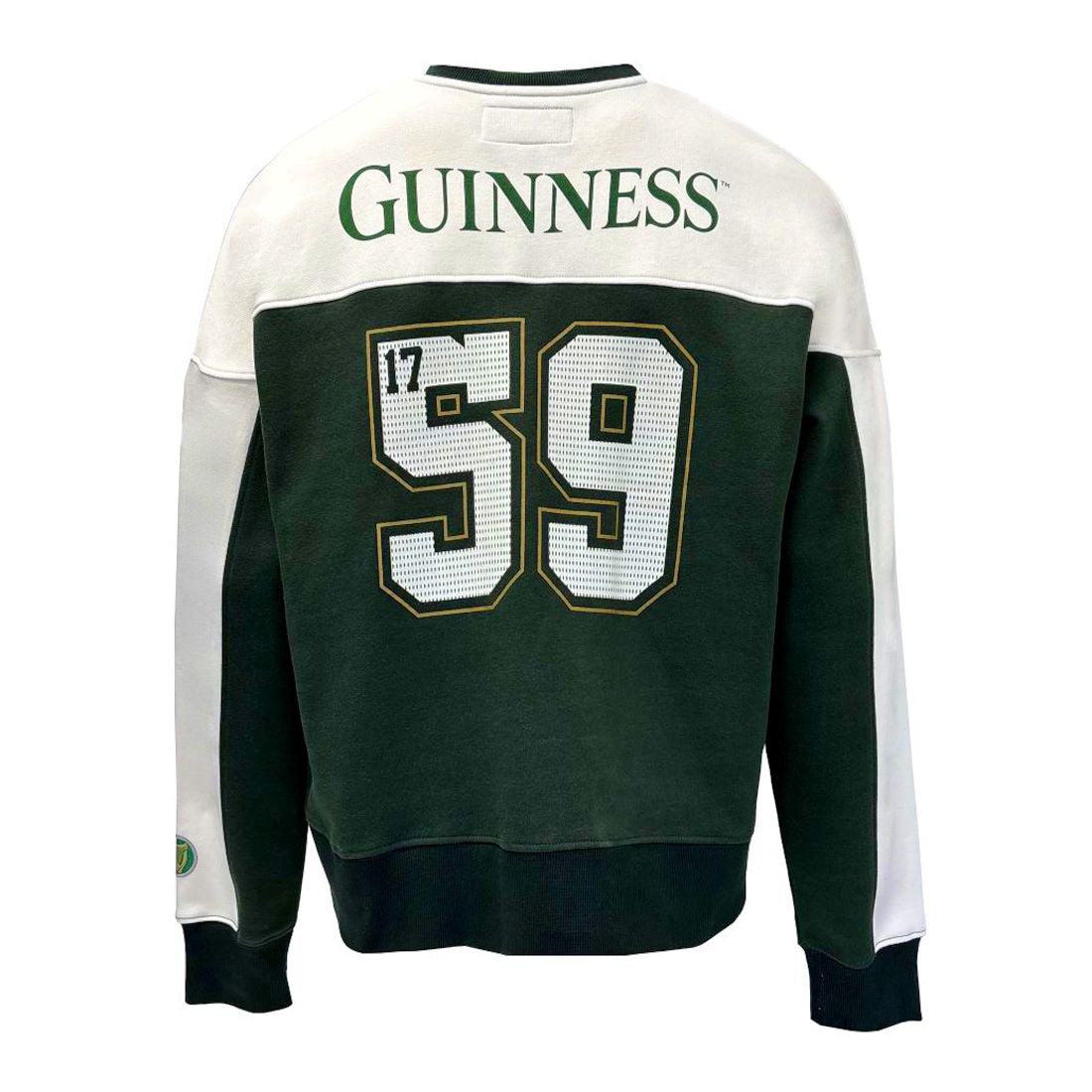 Green & Cream Toucan Guinness Game Day American Football Sweater