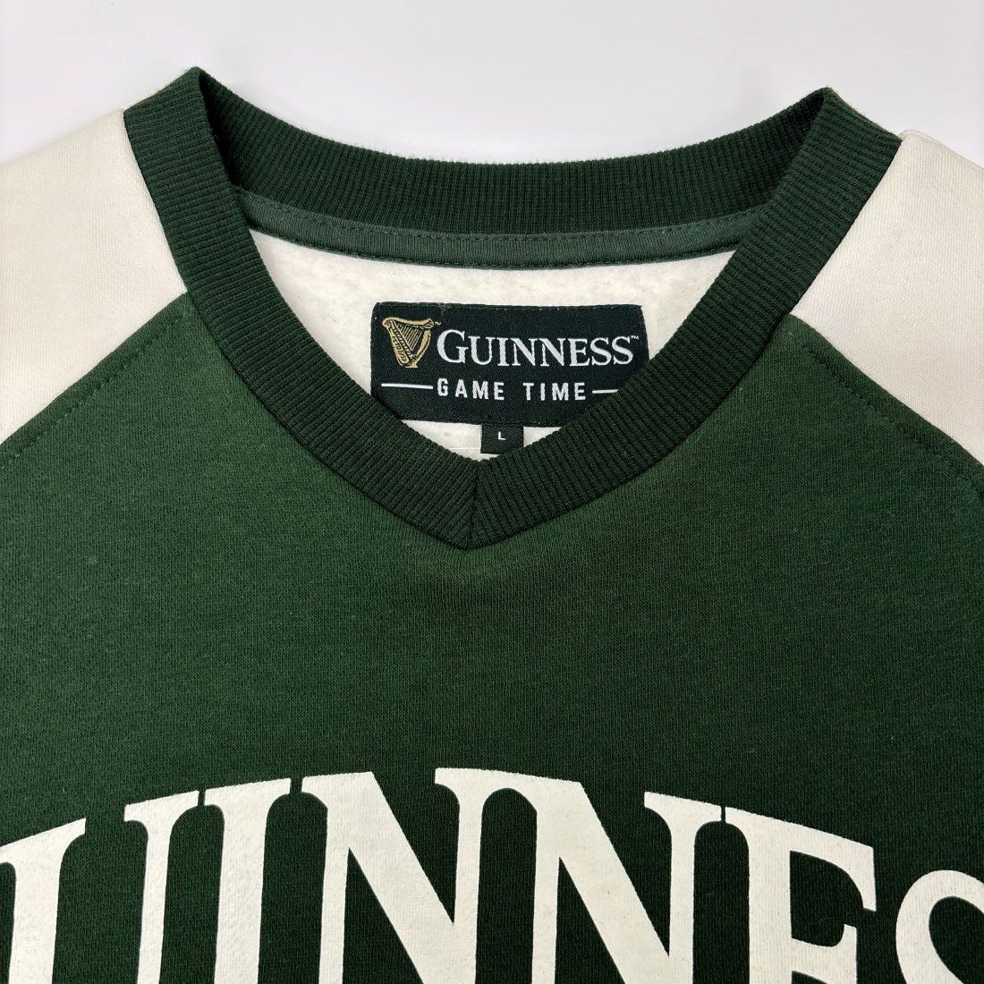 Green & Cream Toucan Guinness Game Day American Football Sweater
