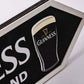 Guinness Pint Wooden Road Sign
