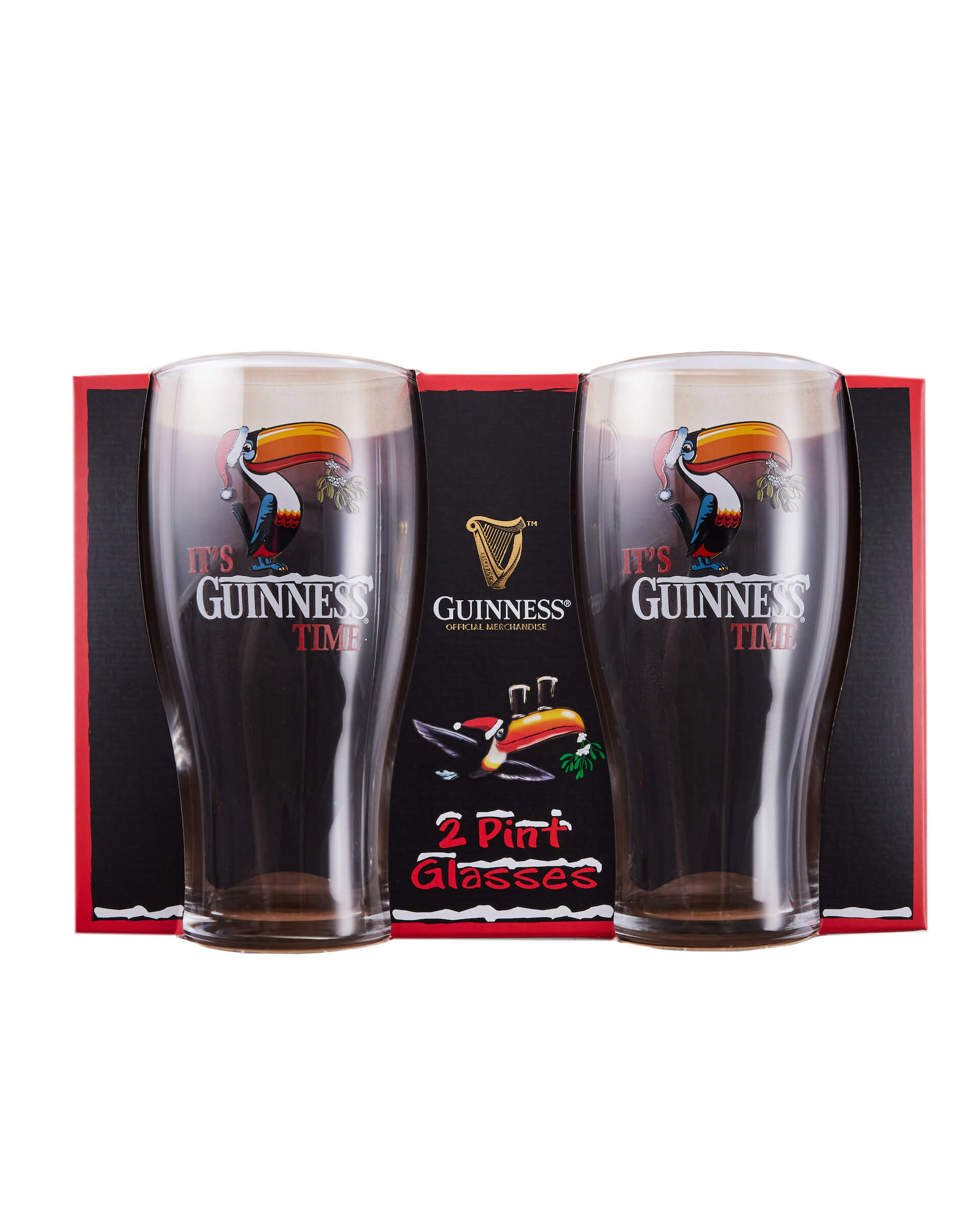Guinness Toucan Pint Glass, Single Glass