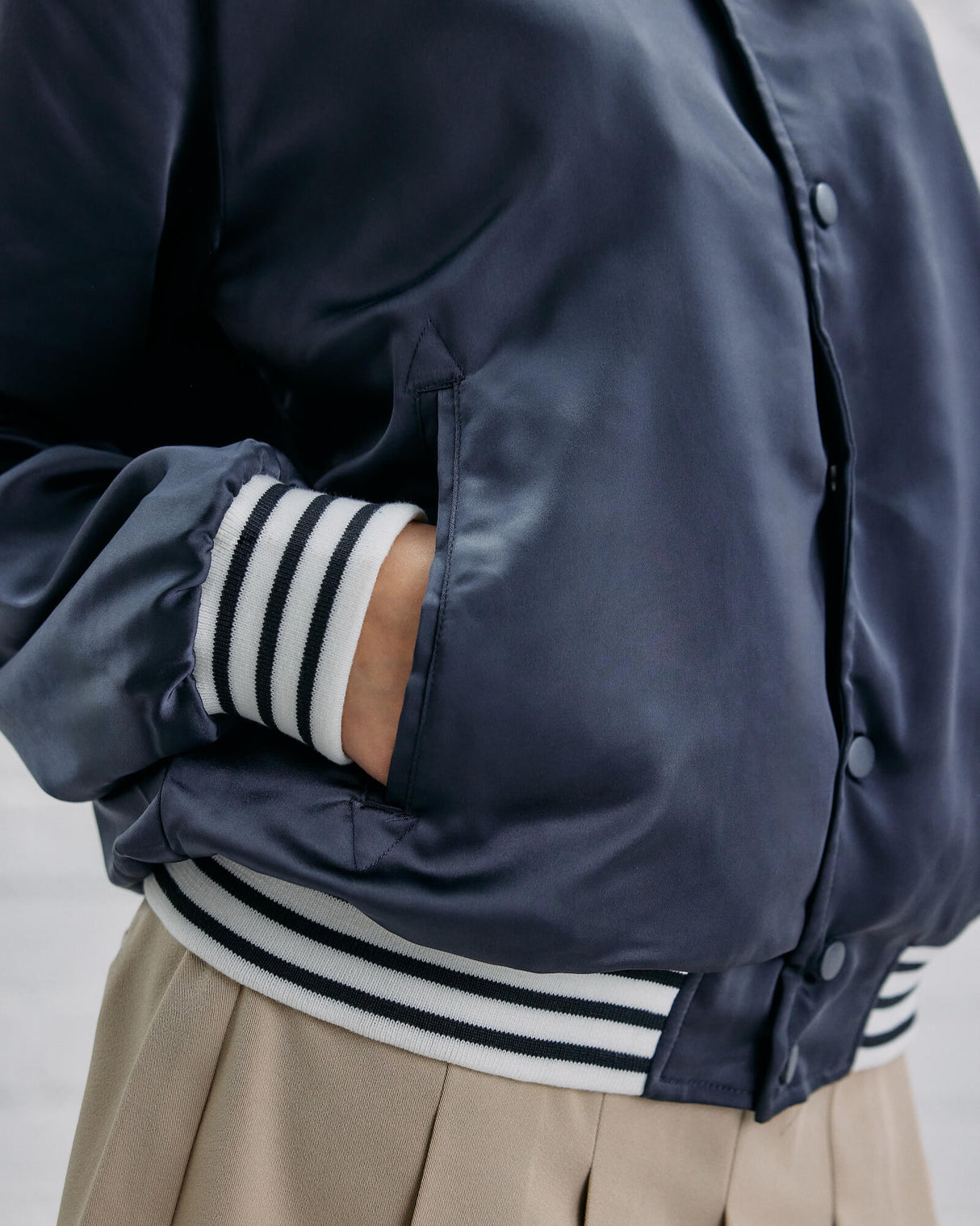 Guinness Hand Drawn Toucan Grey Varsity Jacket