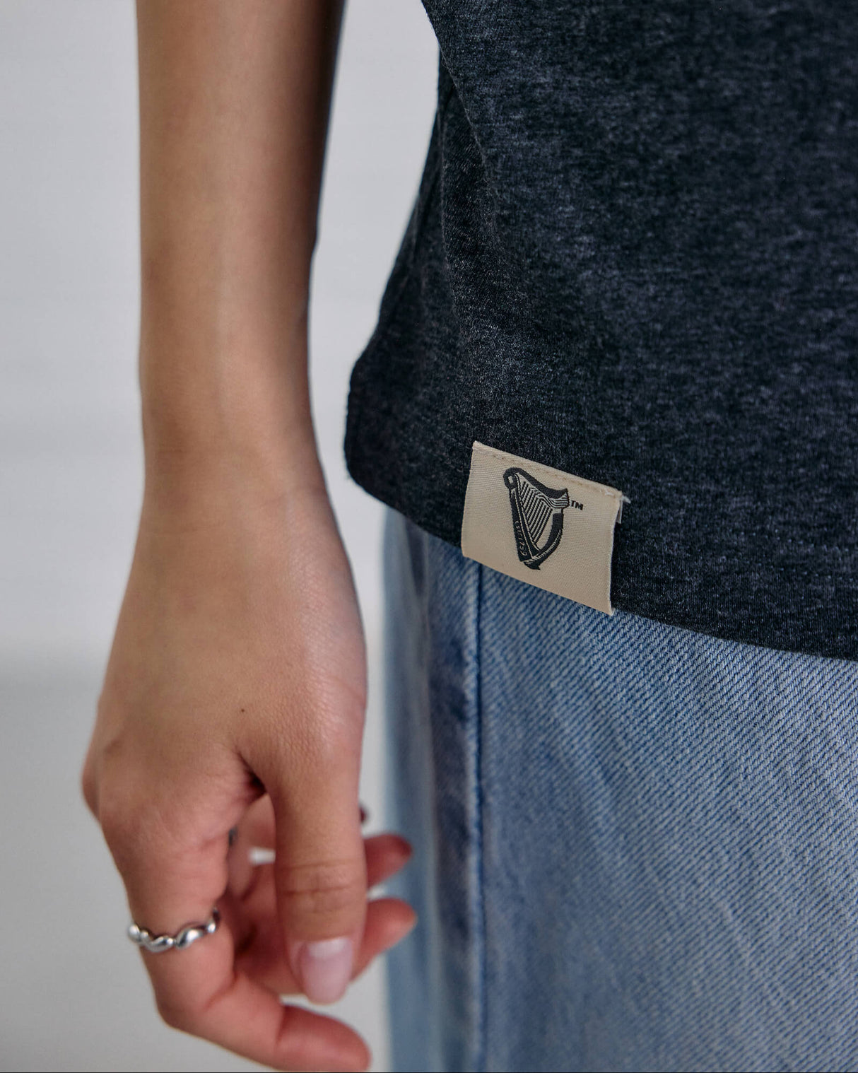 Guinness Hand Drawn Toucan Grey T-shirt