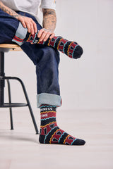 Guinness Time Burgundy Christmas Socks