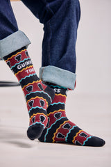 Guinness Time Burgundy Christmas Socks