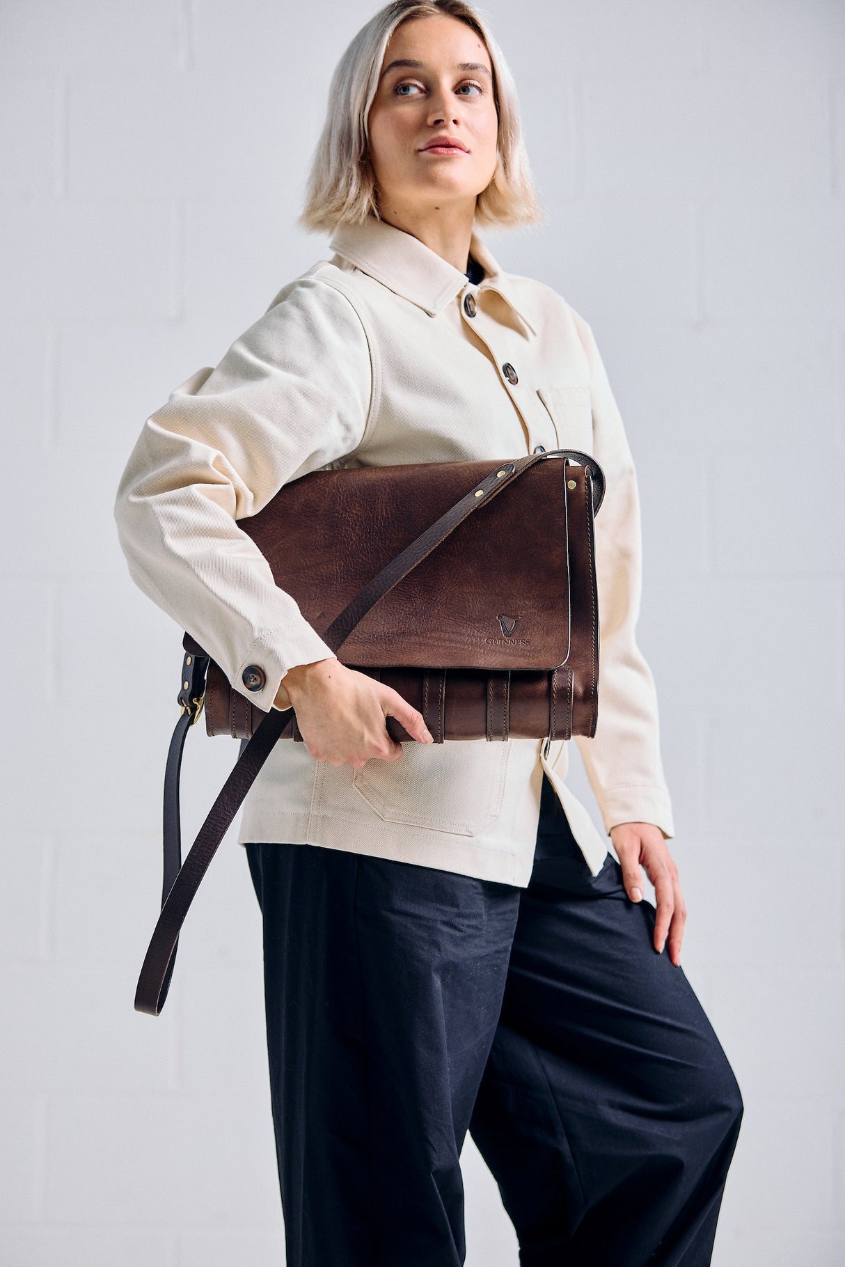 De Bruir Guinness Leather Laptop Bag