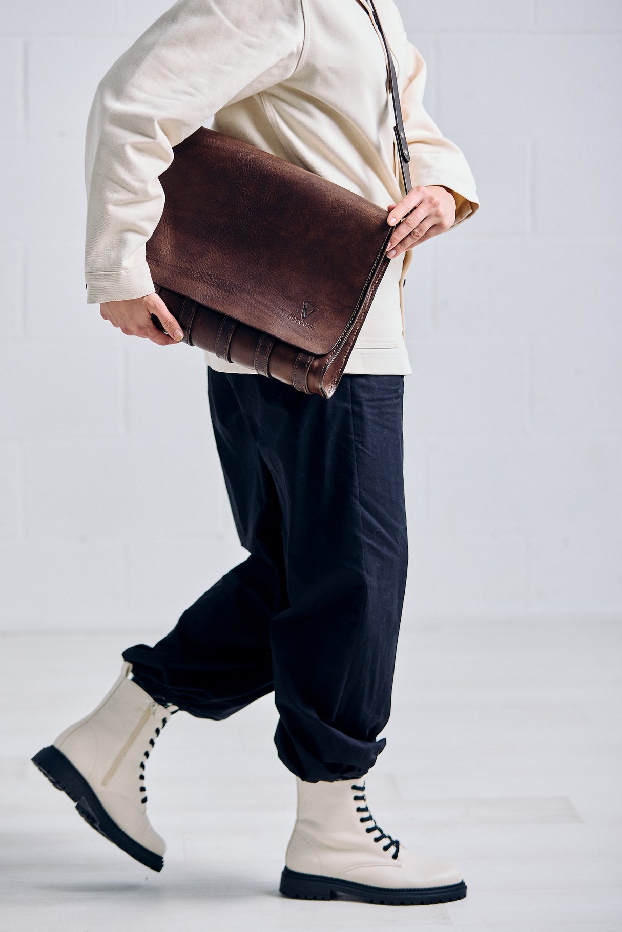 De Bruir Guinness Leather Laptop Bag