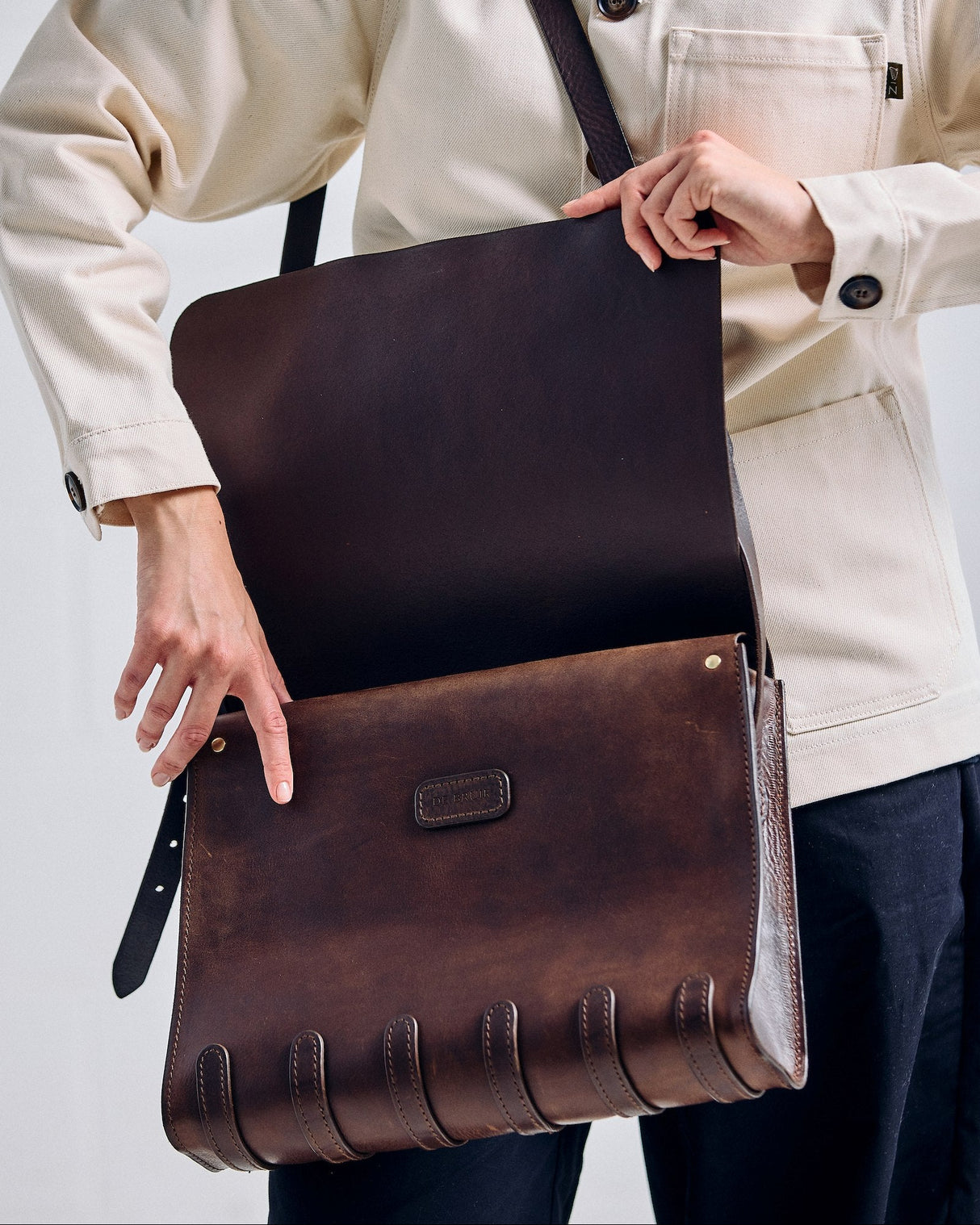 De Bruir Guinness Leather Laptop Bag