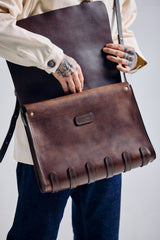 De Bruir Guinness Leather Laptop Bag