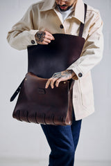 De Bruir Guinness Leather Laptop Bag
