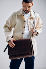 De Bruir Guinness Leather Laptop Bag