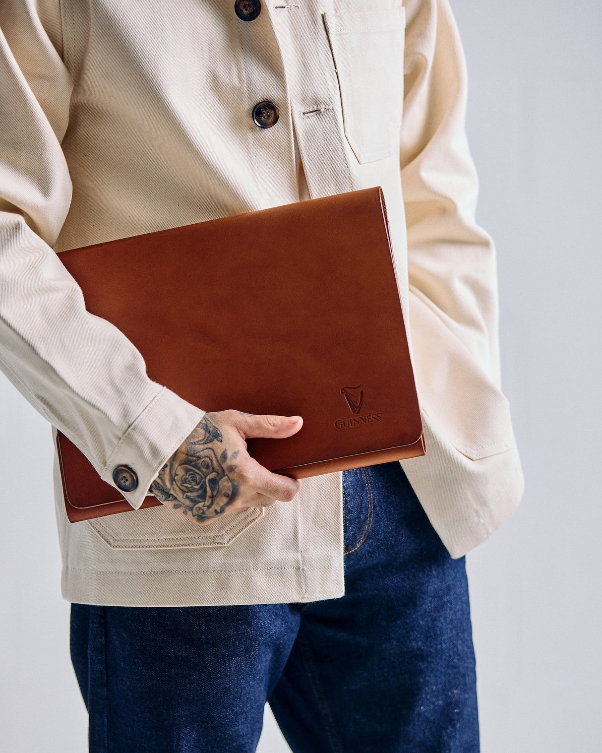 De Bruir Guinness Leather A4 Folder