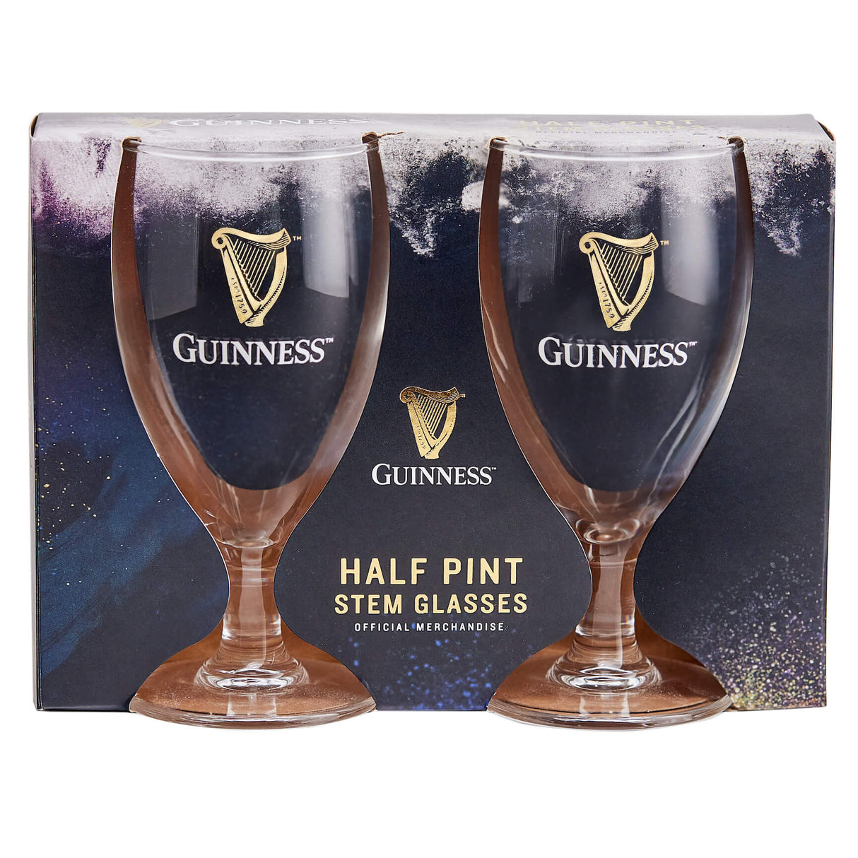 Guinness 2pk Half-Pint Stem Glass