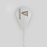 Detail of the Guinness cocktail spoon logo