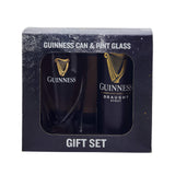 Image of Guinness Pint Glass and Guinness Draught Can in a Gift Set