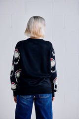 Black All Smiling Pints Christmas Sweater