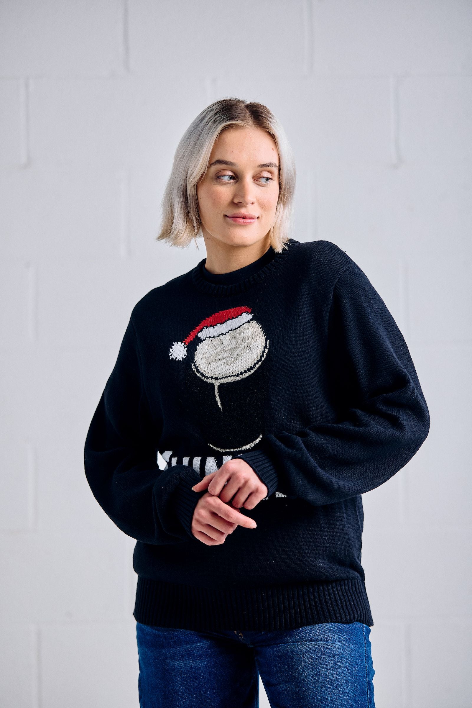 Pull De Noël Guinness Smiling Pint Noir - 100% Coton BCI, Produit Officiel - 11