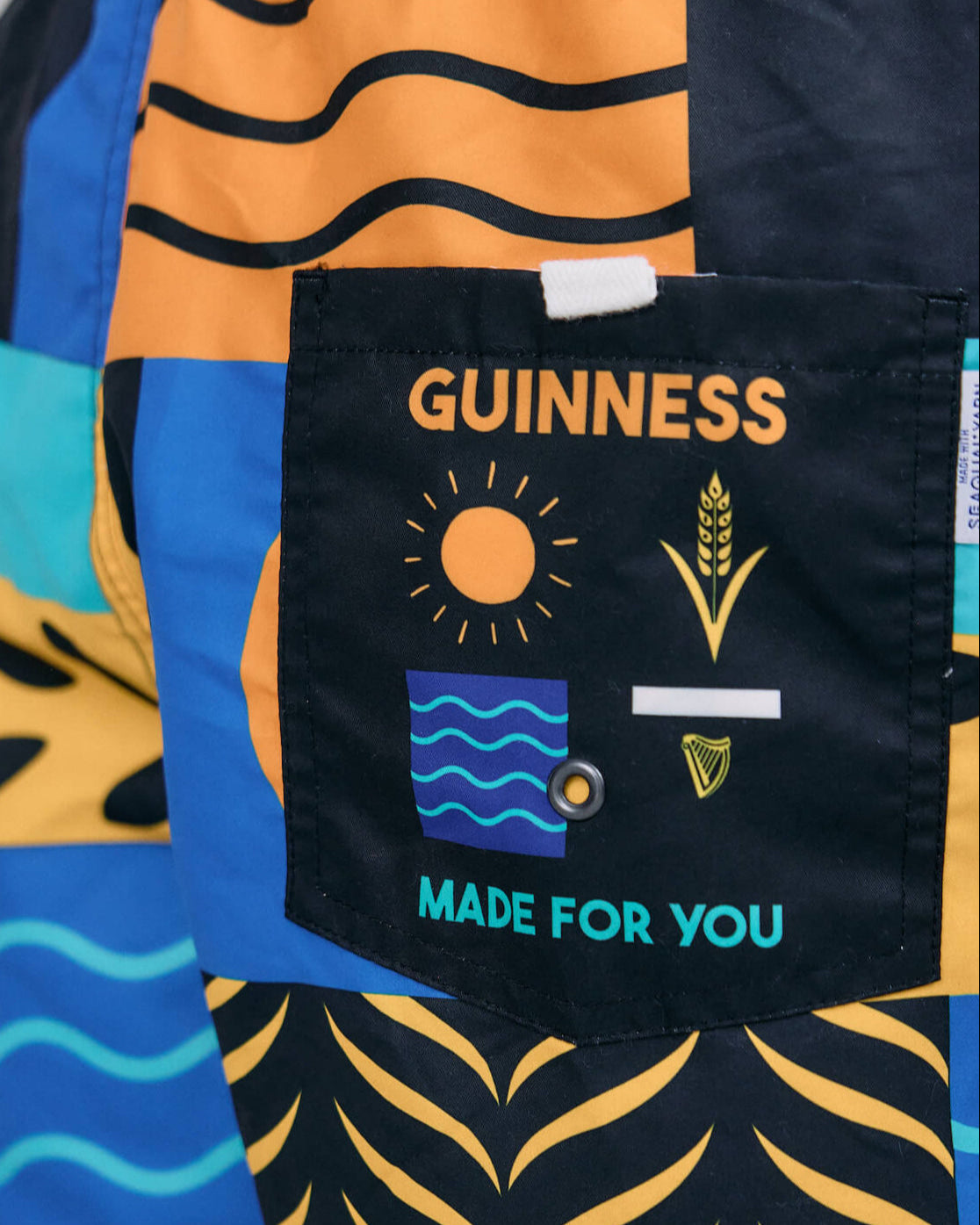 Model wearing the Guinness Element Swim Short.