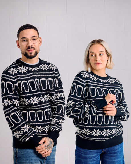 Guinness Pint Knitted Christmas Sweater