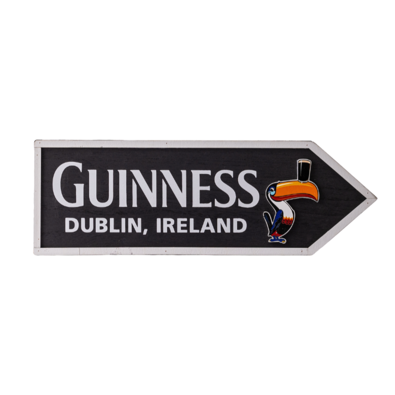 Guinness Toucan Wooden Road Sign