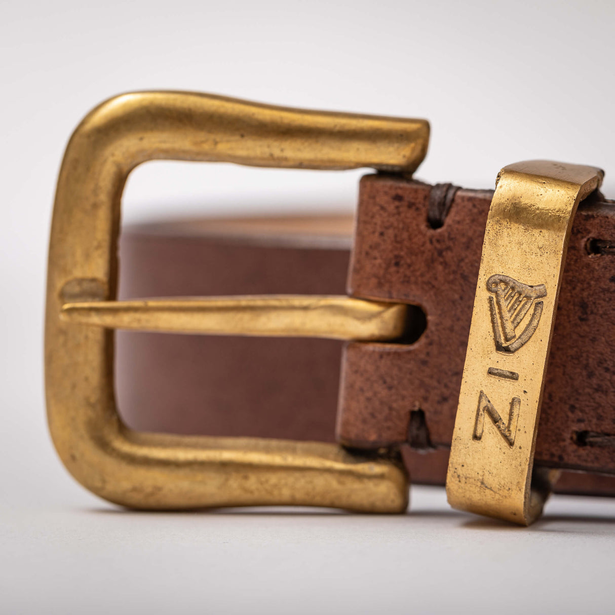 Guinness x Native Denims Brown & Brass Belt