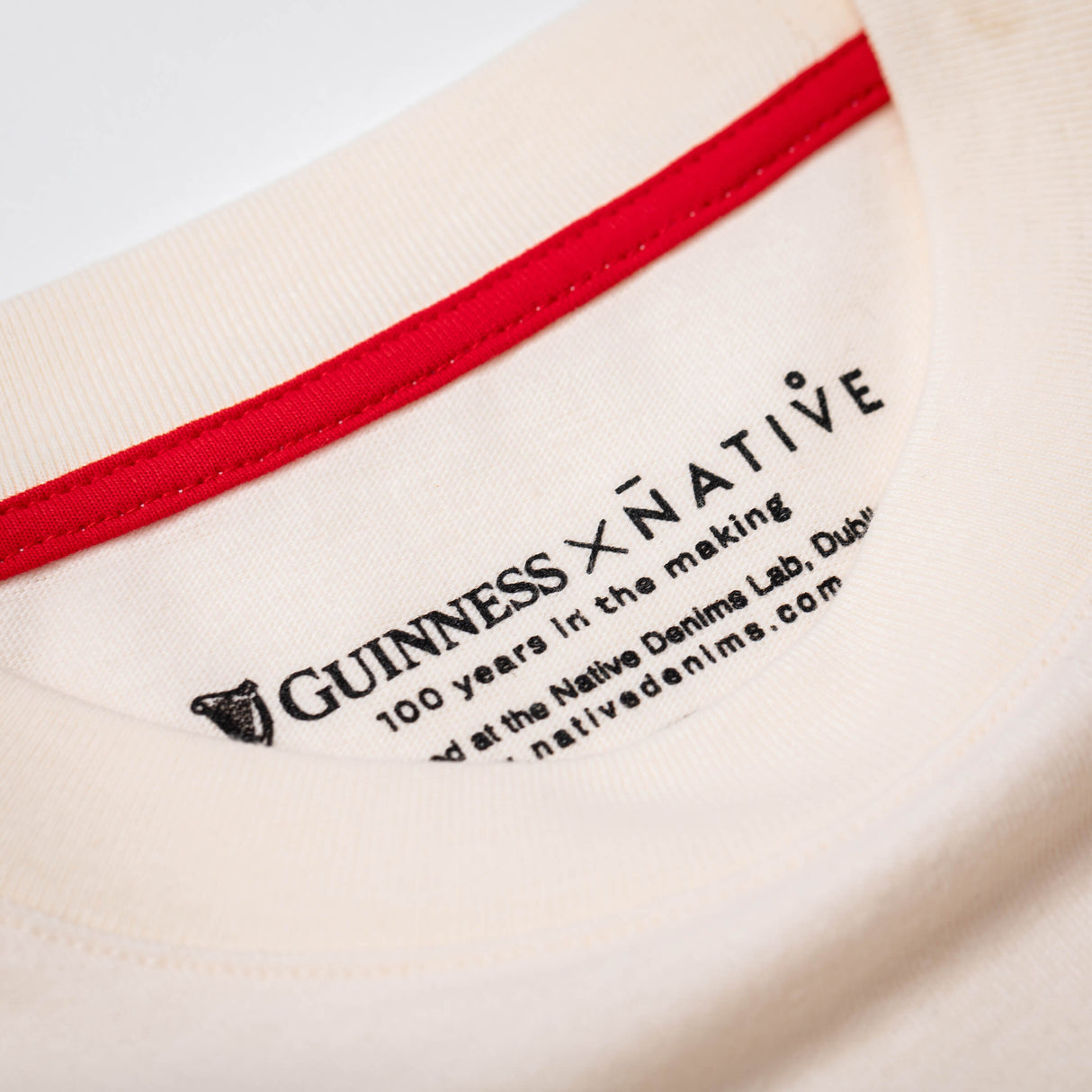 Guinness x Native Denims Cream T-Shirt