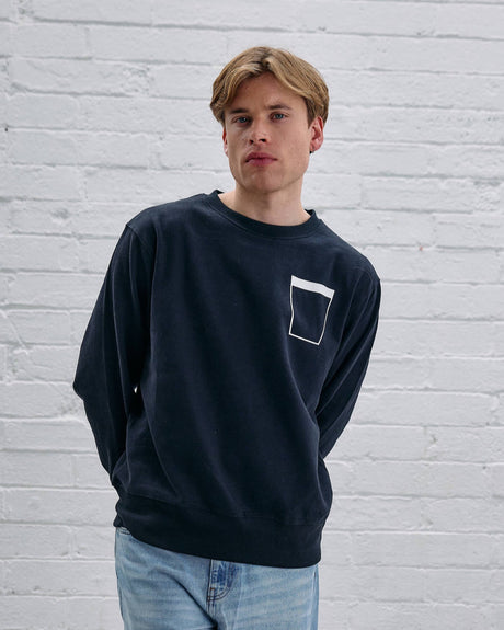 Model wearing the Guinness Naturally Sweater.