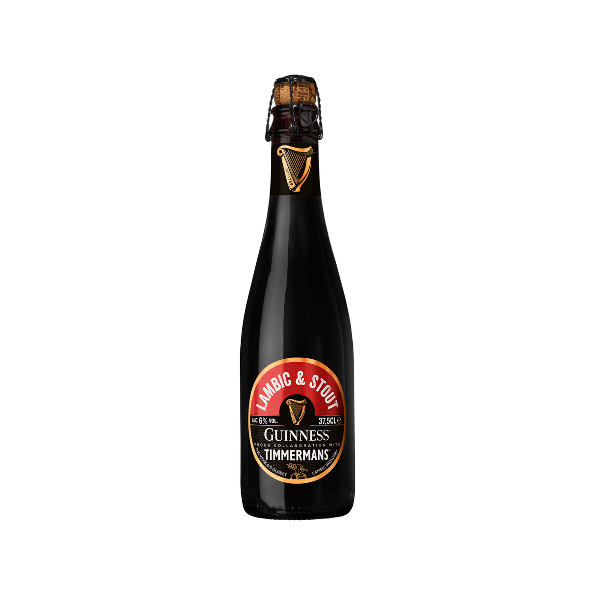 Guinness x Timmermans Lambic & Stout 375ml Bottle with cork lid