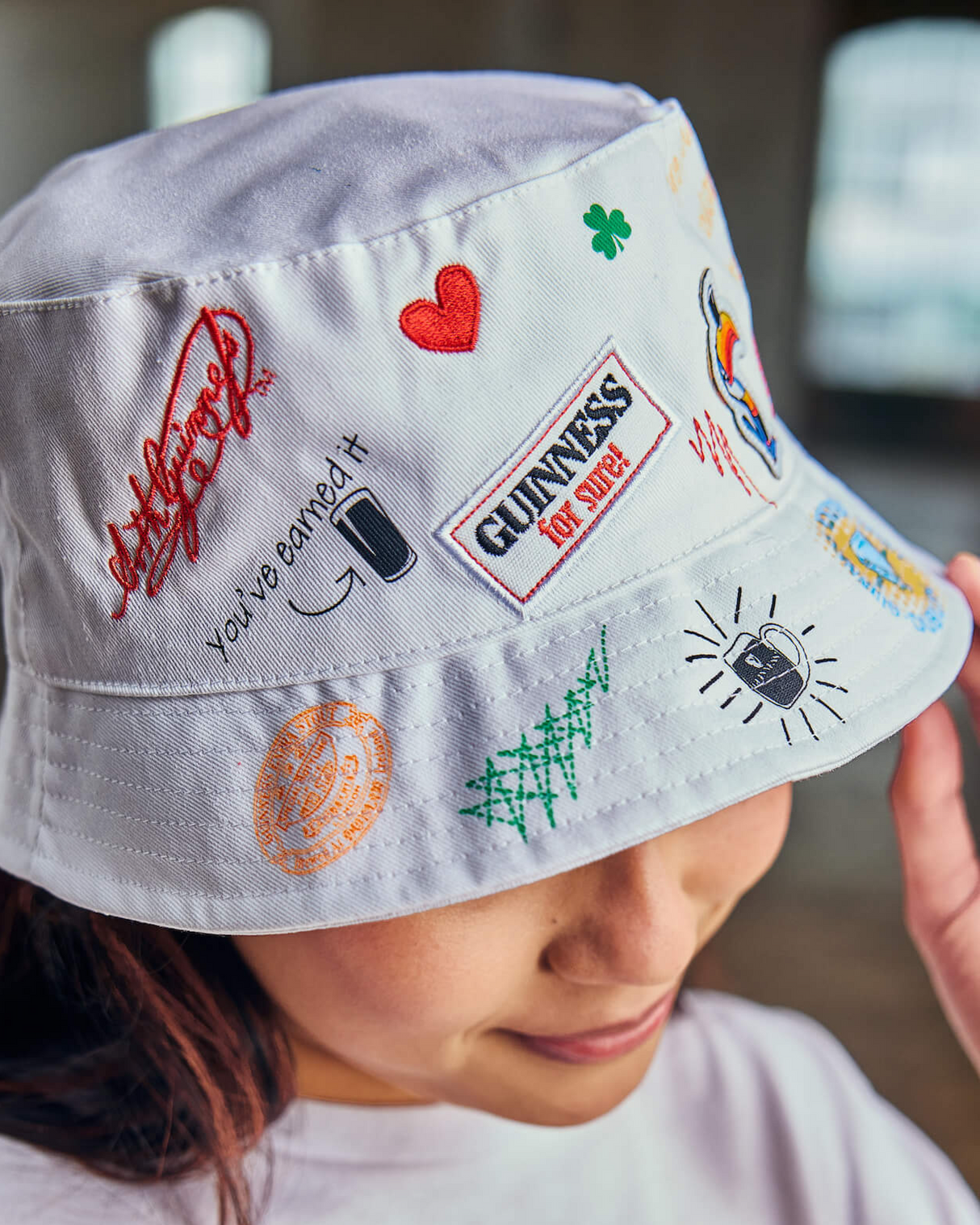 Guinness White Summer Bucket Hat Guinness Storehouse