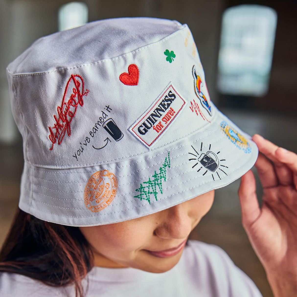 White Iconic Summer Bucket Hat