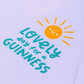 Lovely Day for a Guinness white t-shirt designed by Fatti Burke for Guinness Storehouse Exclusive, detail of the artwork at the back of the shirt