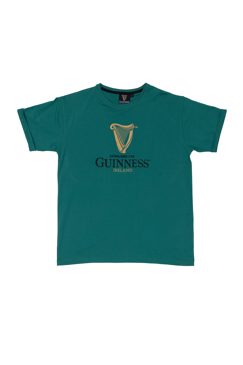 Green Guinness Exclusive Gold Harp Premium T-Shirt