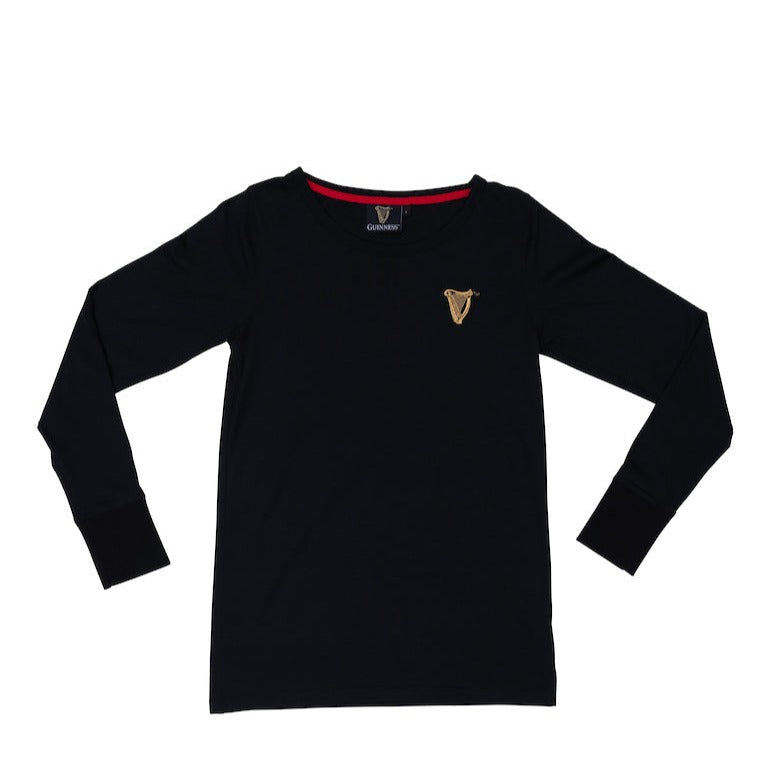 Front of the Guinness Storehouse exclusive women's long sleeves t-shirt.