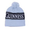 Image of the Guinness Storehouse Exclusive grey knitted bobble hat. 