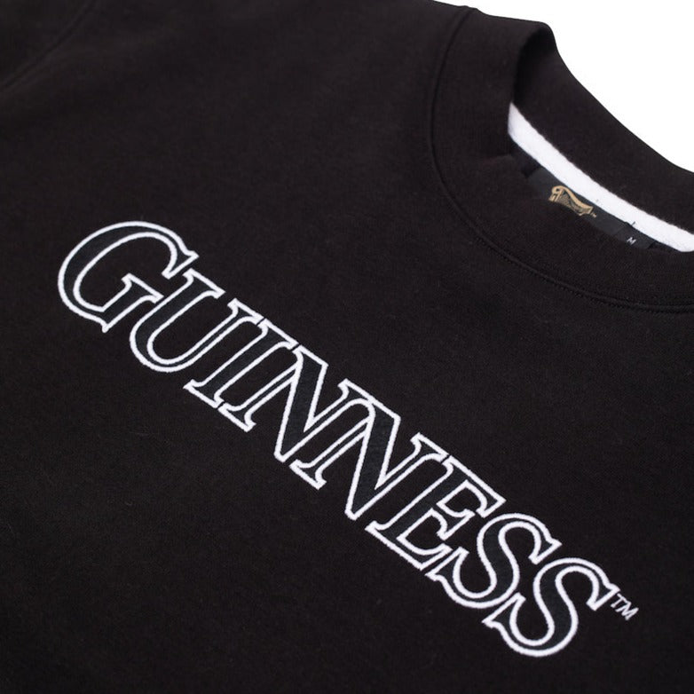 Detail of the Guinness Storehouse Exclusive black & grey sweater