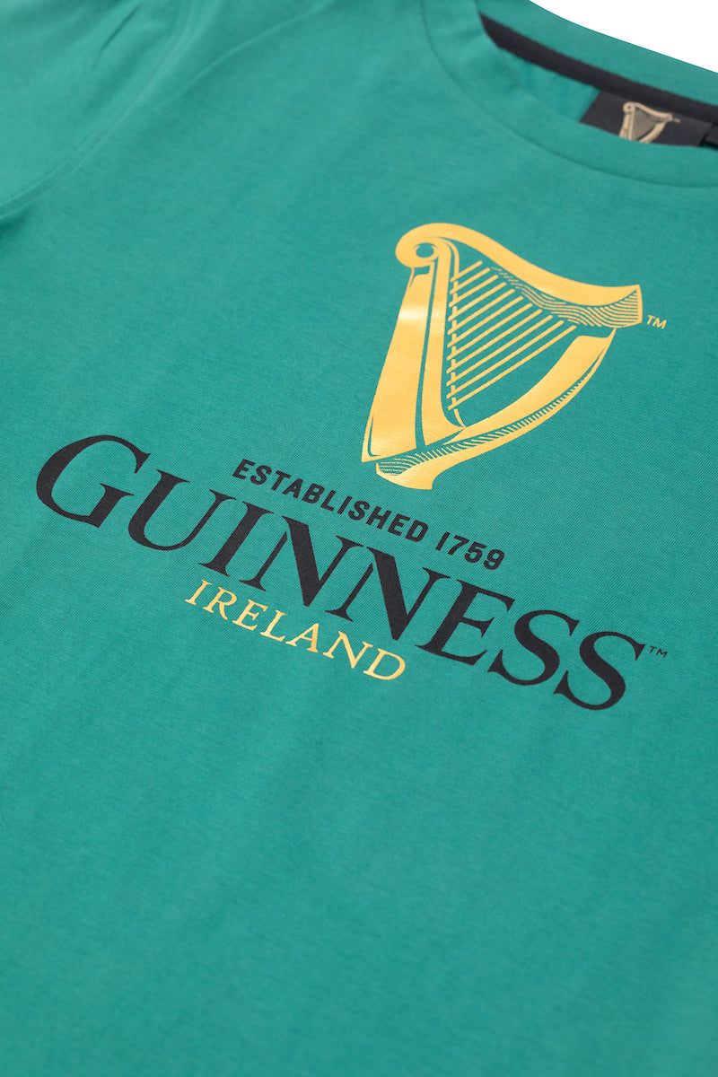 Green Guinness Exclusive Gold Harp Premium T-Shirt