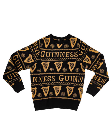 Guinness Storehouse harp knitted Christmas jumper. 