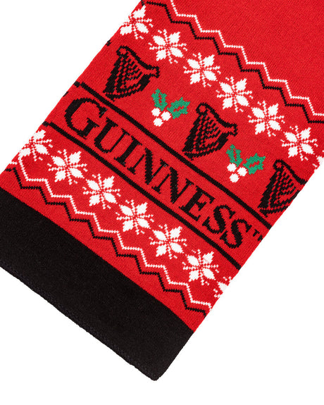 Guinness Christmas scarf