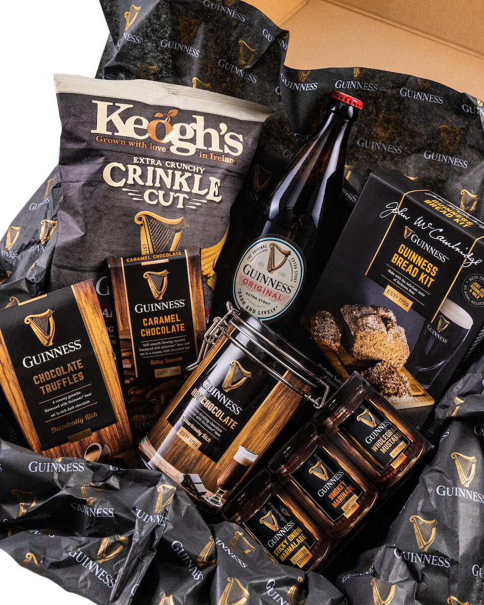 Guinness Storehouse and Keogh's, 100% Irish produced food in presentaion box