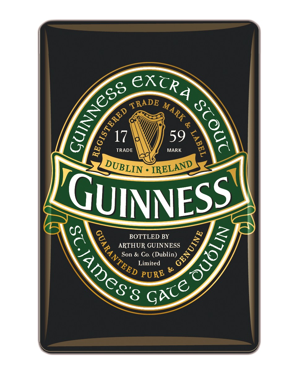 Guinness Label Metal Sign